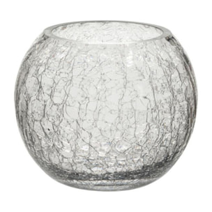 J-Line photophore Boule Craquelé - verre - transparent - small - 2 pcs