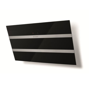 Hotte décorative murale inclinée FABER STEELMAX 800 NOIR/INOX