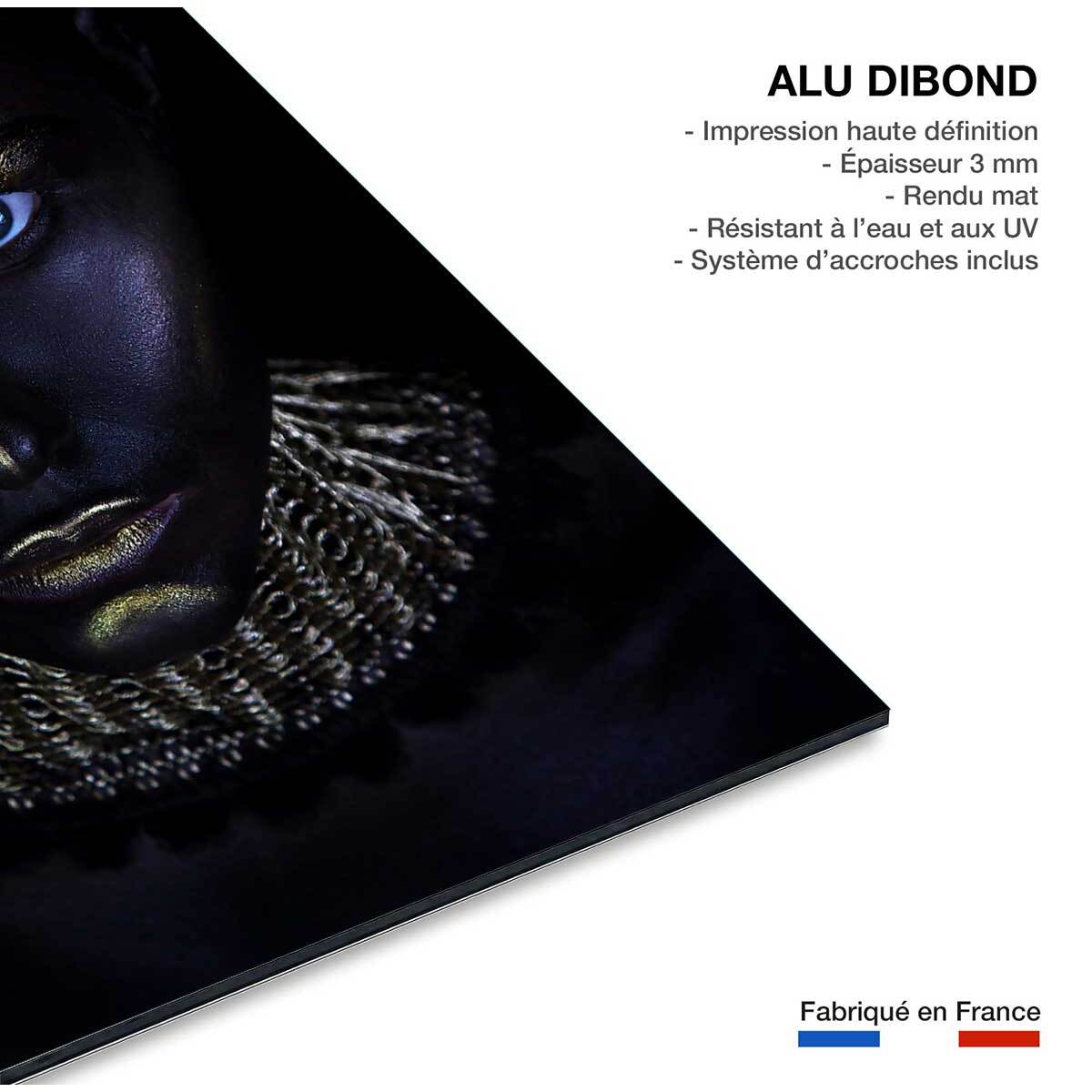 Tableau d'art gold queen Tableau alu Dibond