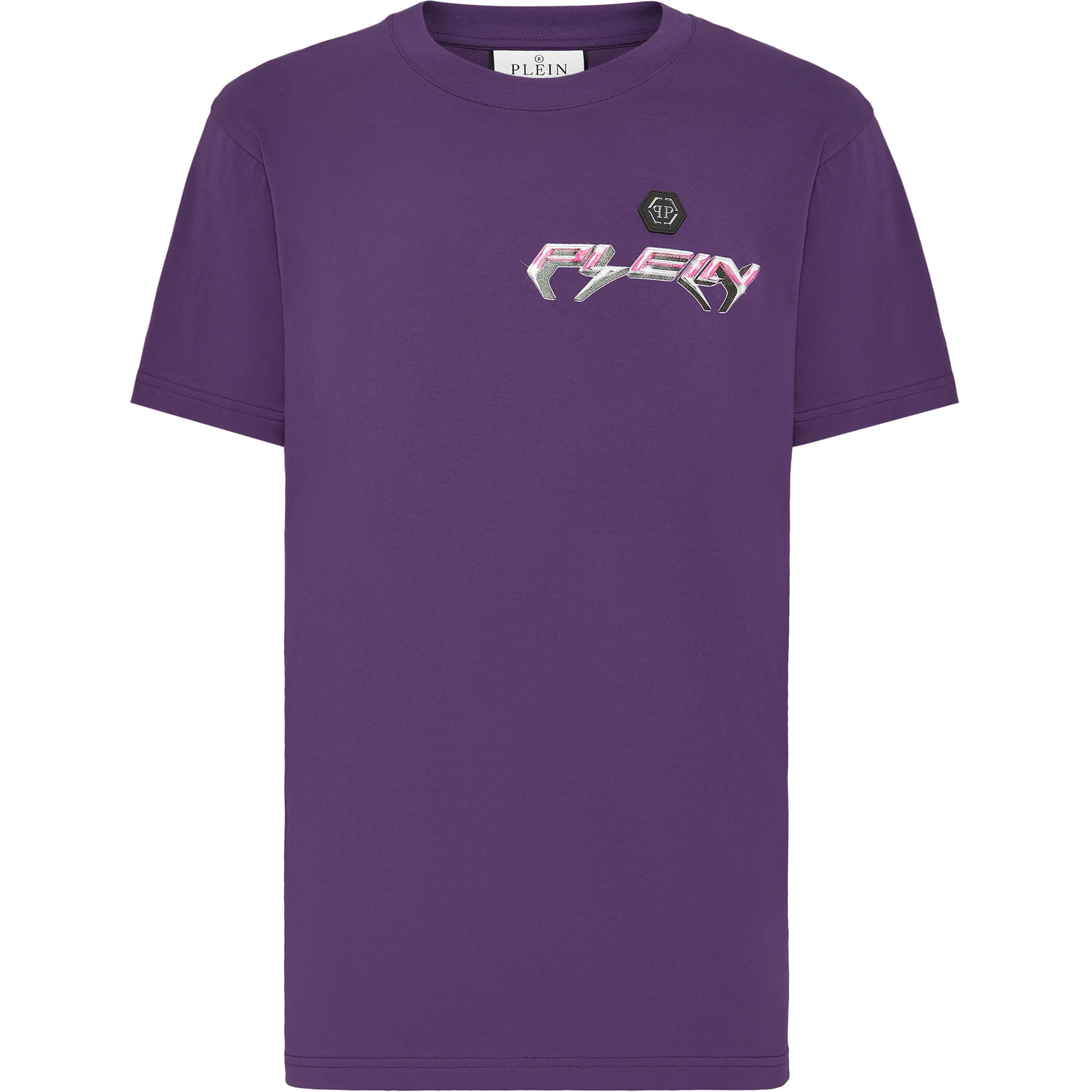 PHILIPP PLEIN T-Shirt Round Neck CHROME