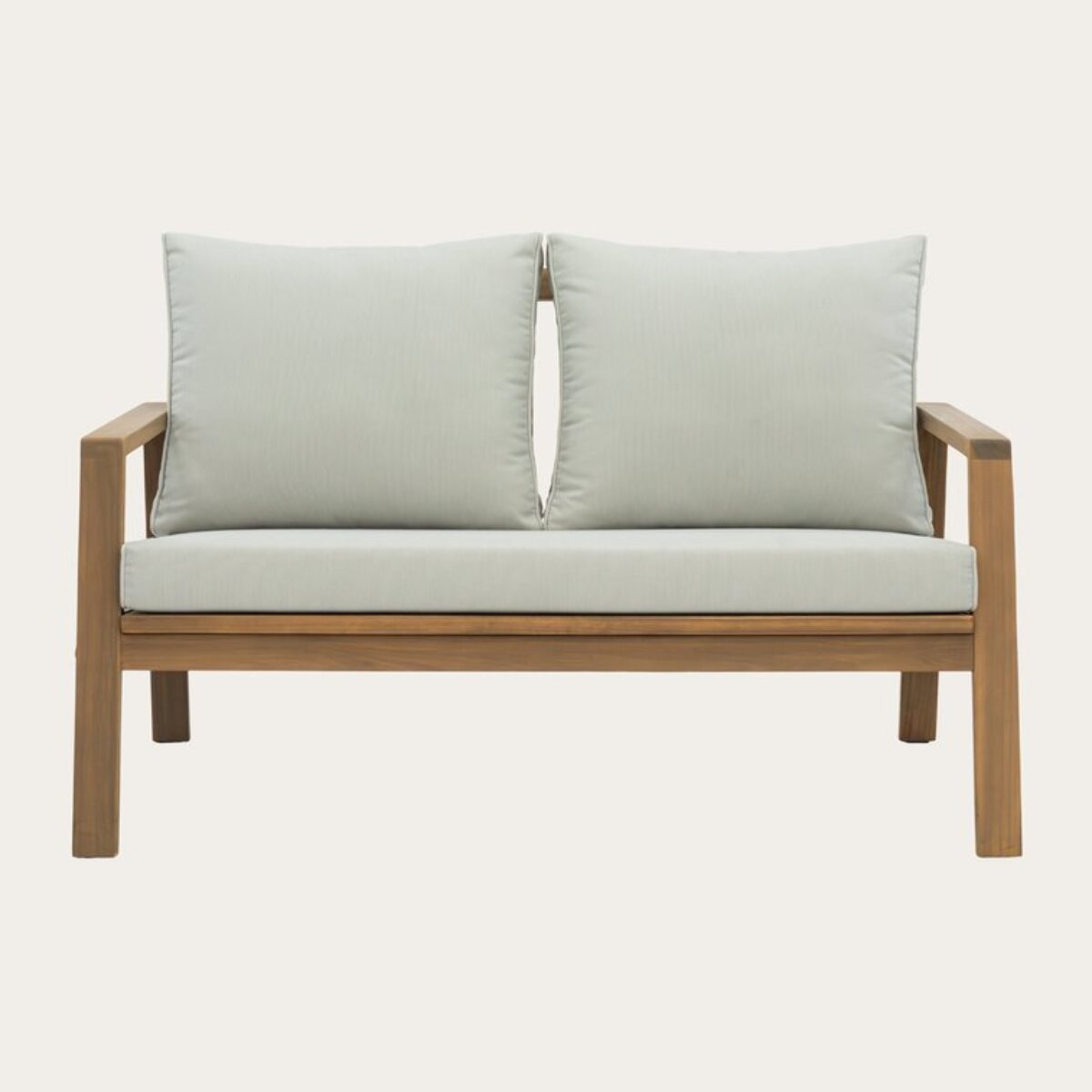 Canapé de jardin Tiare -bois dacacia massif et revêtement-couleur naturel 126 x 76 x 85 cm