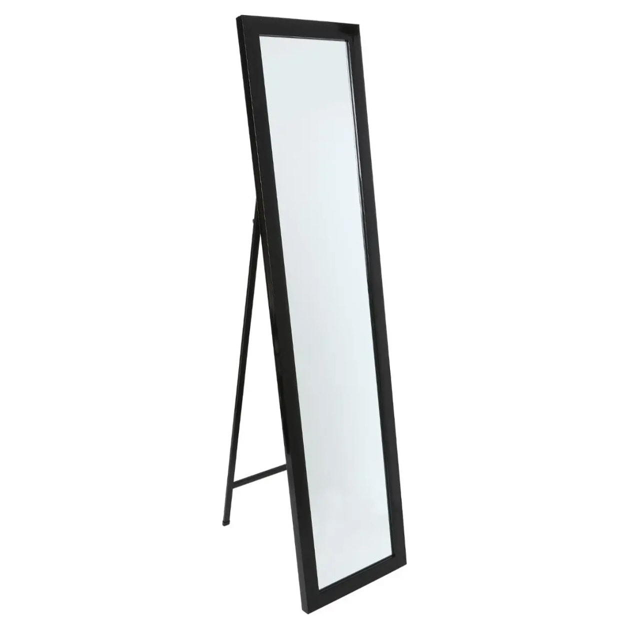 Miroir sur pied classique noir 37X157