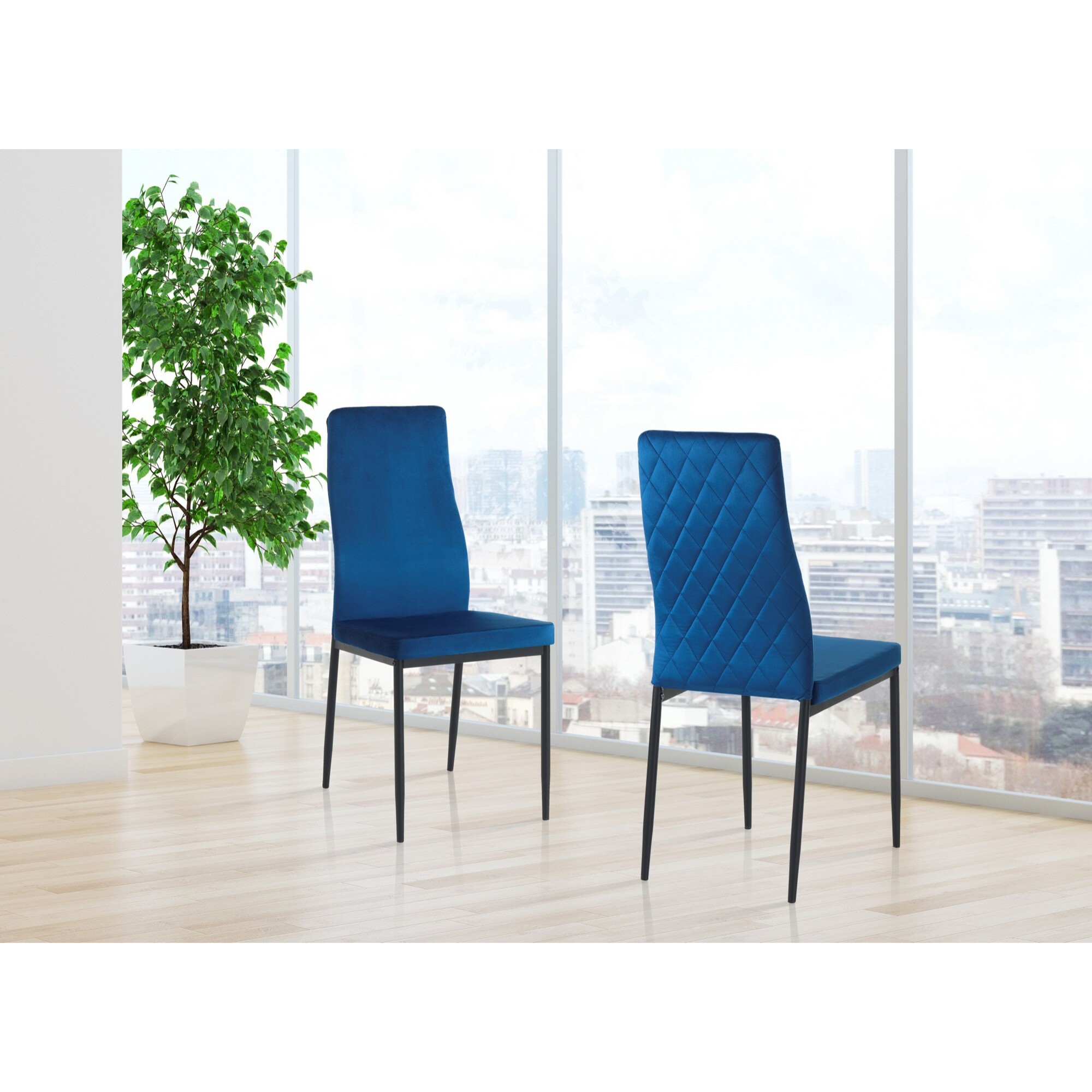 Tomasucci Lot de 6 Chaises FEFE' BLEU