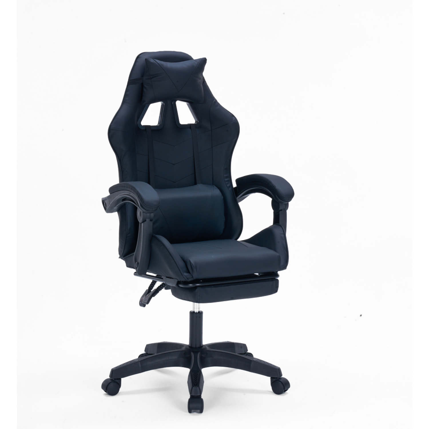 Chaise gaming de bureau ergonomique inclinable noire JOAO