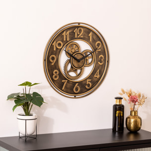 Horloge mécanique "Jacob" D48cm or