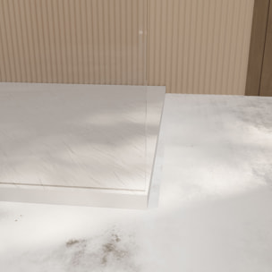 Paroi de Douche 50x195 cm en Verre Trempé 5 mm - Finition Or Brossé - GOLD ELEMENTARY