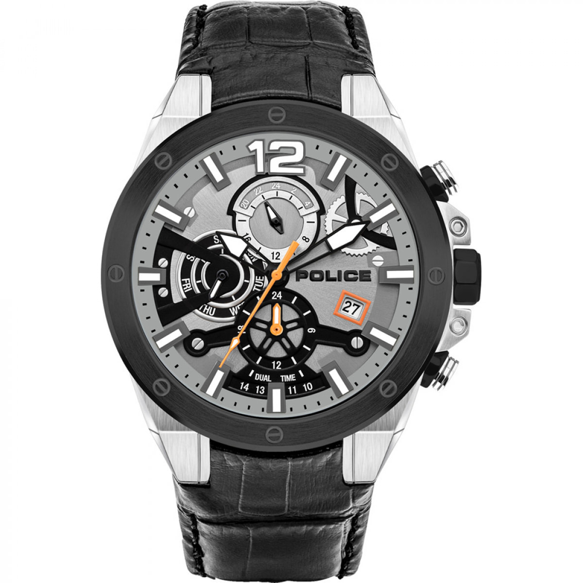 Reloj Police PL15711JSTB04 Hombre Analogico Cuarzo con Correa de Cuero