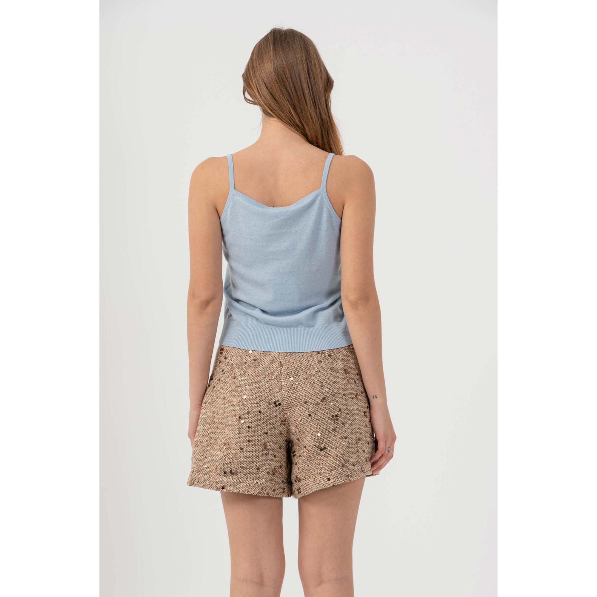 Kocca - Top con bordo a costine Donna