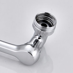 Extensor giratorio para grifo de cocina con 2 tipos de chorro y aireador de flujo de burbujas, diseñado para mejorar la limpieza, ahorrar agua y reducir salpicaduras.