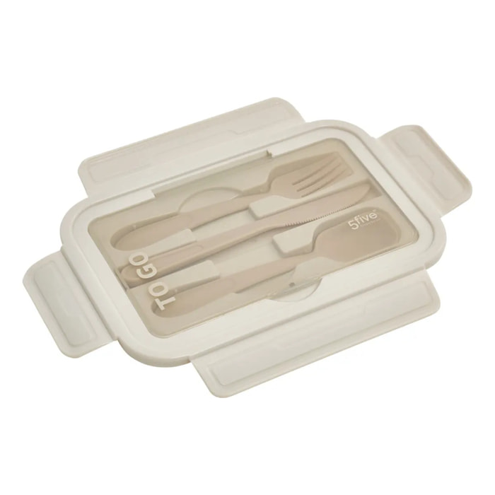 Lunch box rectangulaire 1,2L beige