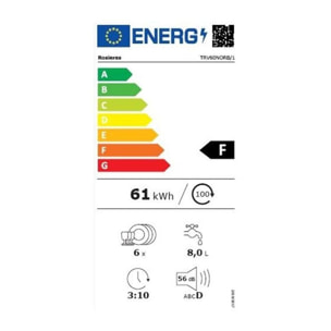 Combiné four lave-vaisselle ROSIERES TRV60NORB/1 TRIO Vitro W