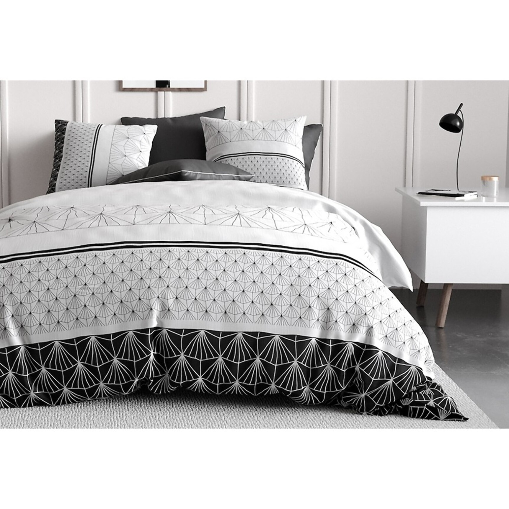 Parure Housse De Couette 3pcs 100% coton 57fils Casta