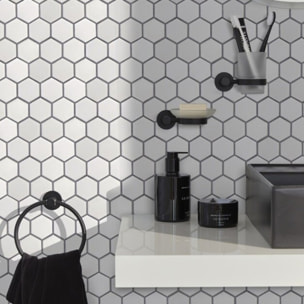 Accessoires de salle de bain Collection Eo noir mat