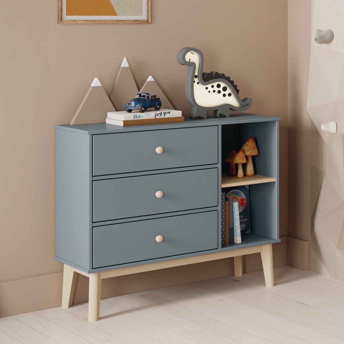 Commode enfant 3 tiroirs en bois - ELISE