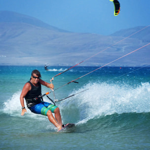 Gafas de deportes acuáticos OCEAN FUERTEVENTURA - Negro brillante / Ahumada