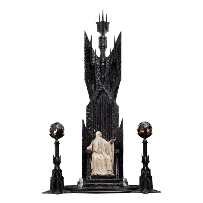 The Il Signore Degli Anelli Statua 1/6 Saruman The White On Throne 110 Cm Weta Workshop