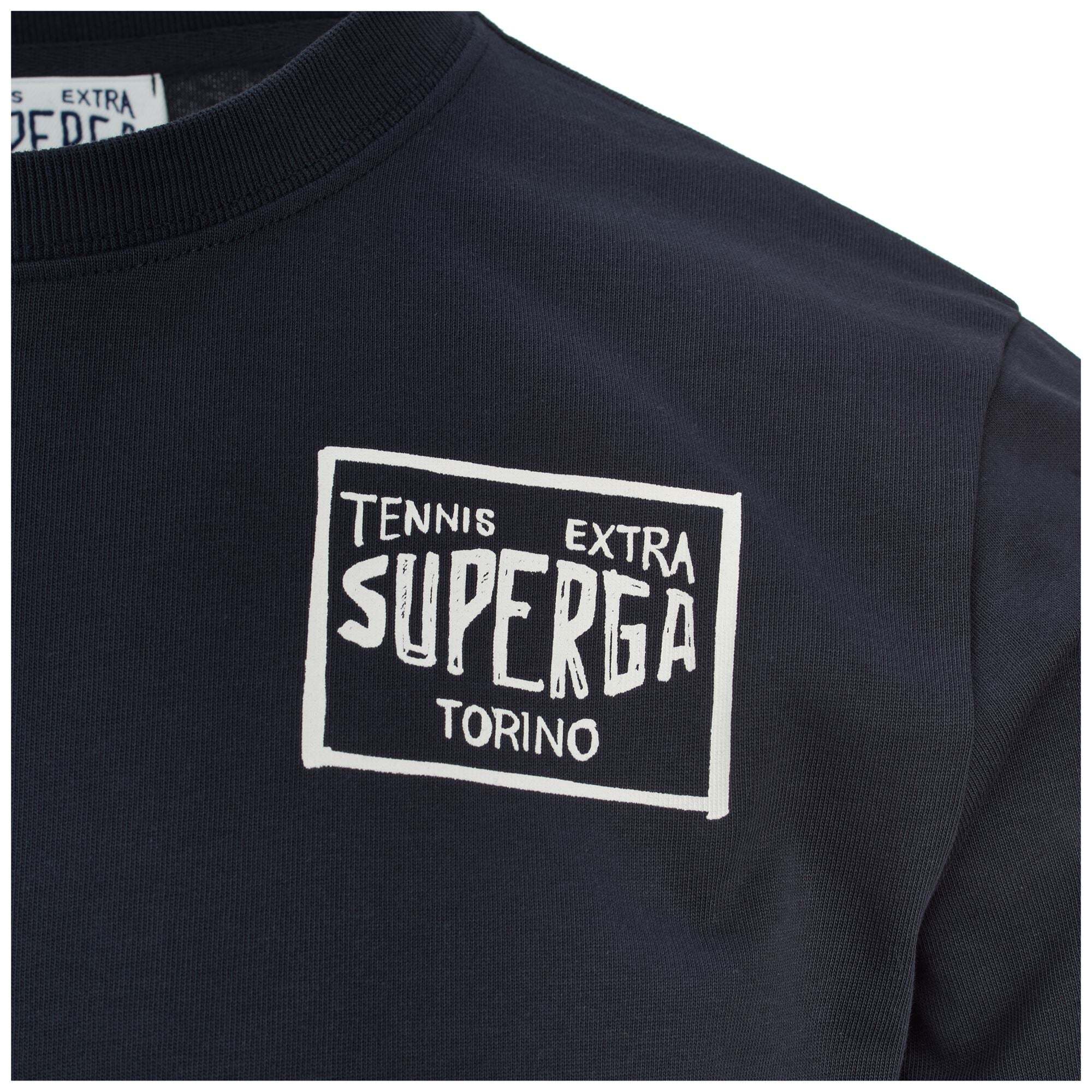 Superga - Camisetas y tops Unisex Azul - T-SHIRT SUPERGA ARCHIVIO TENNIS PLAYER