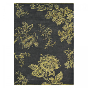 Tapis salon et chambre fait à la main en laine motif floral VAHA