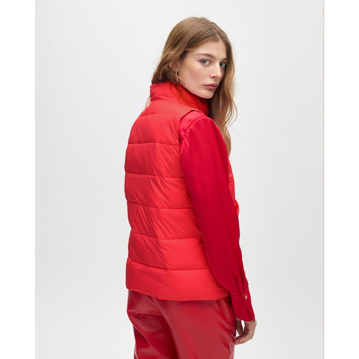 Gilet Corto Imbottito a Contrasti