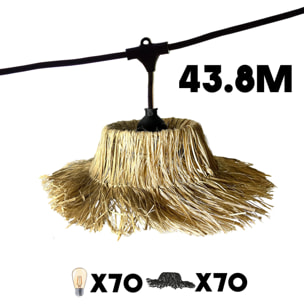 Guirlande connectable TAHITI 70 ampoules E27 43.8M