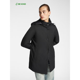 Elena Mirò - Anorak reversible de nailon reciclado impermeable - Negro