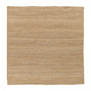 Tapis salon et chambre en jute motif faux uni FABO