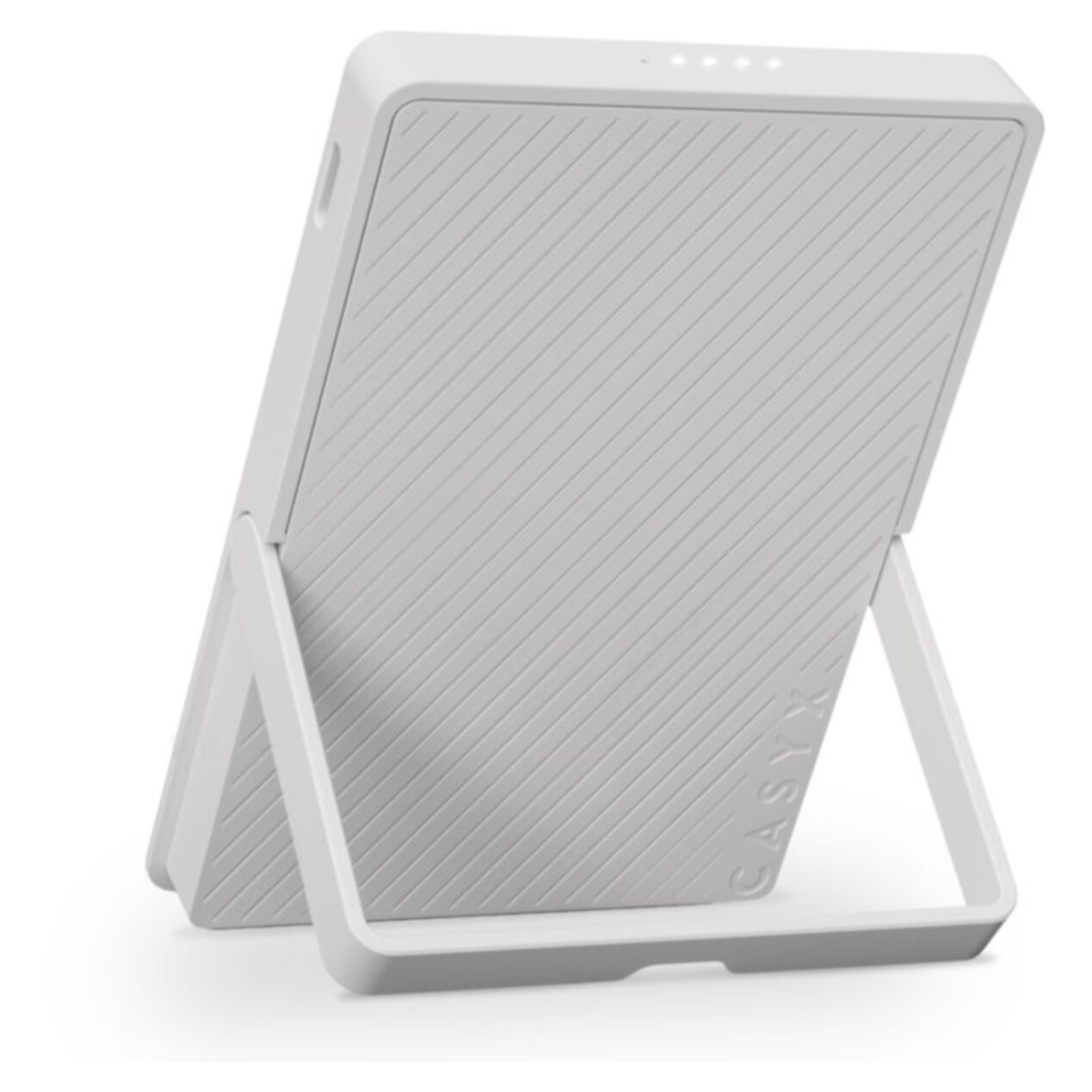 Batterie nomade CASYX 5000 mAh Qi2 MagSafe avec bequille gris