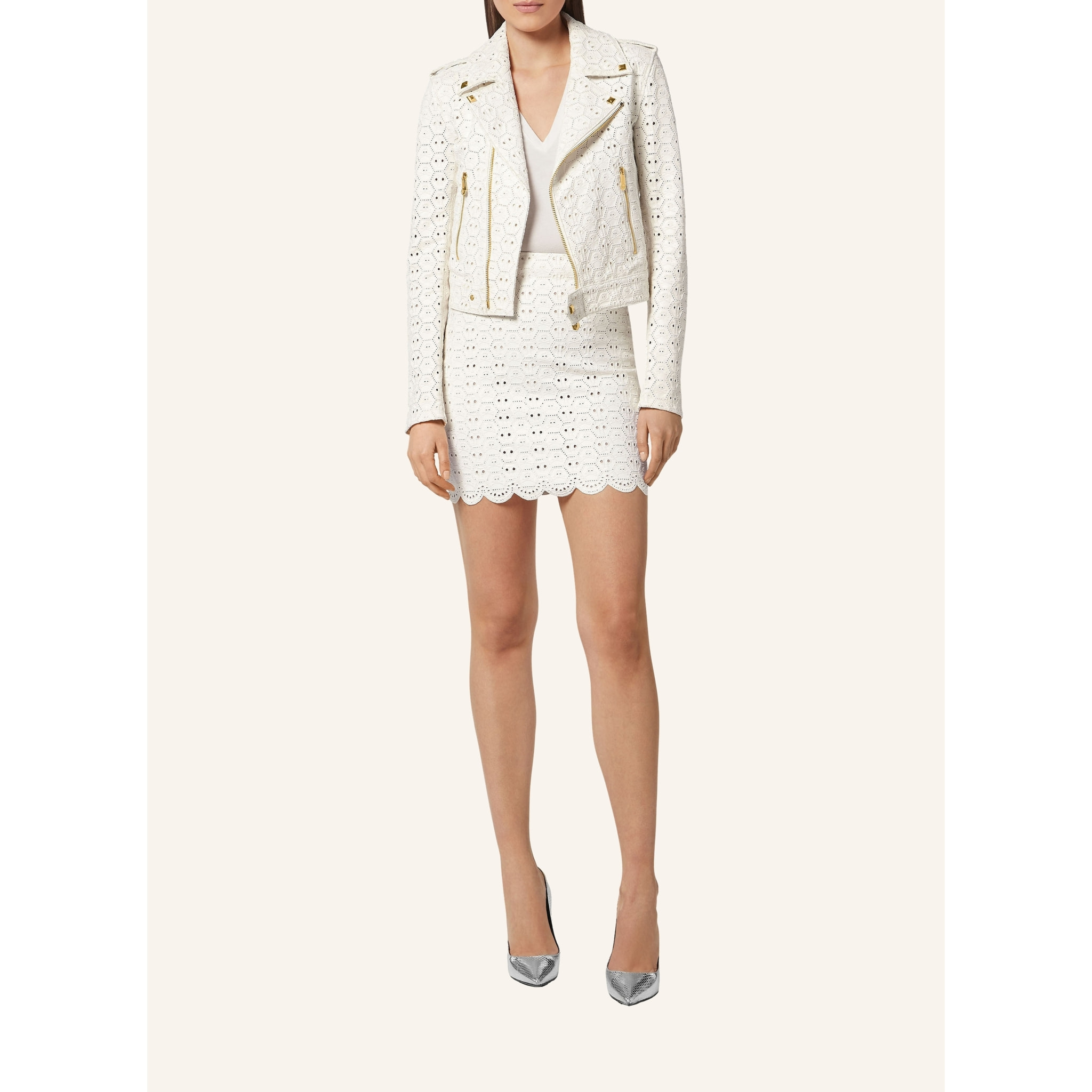 PHILIPP PLEIN Giacca biker in pelle