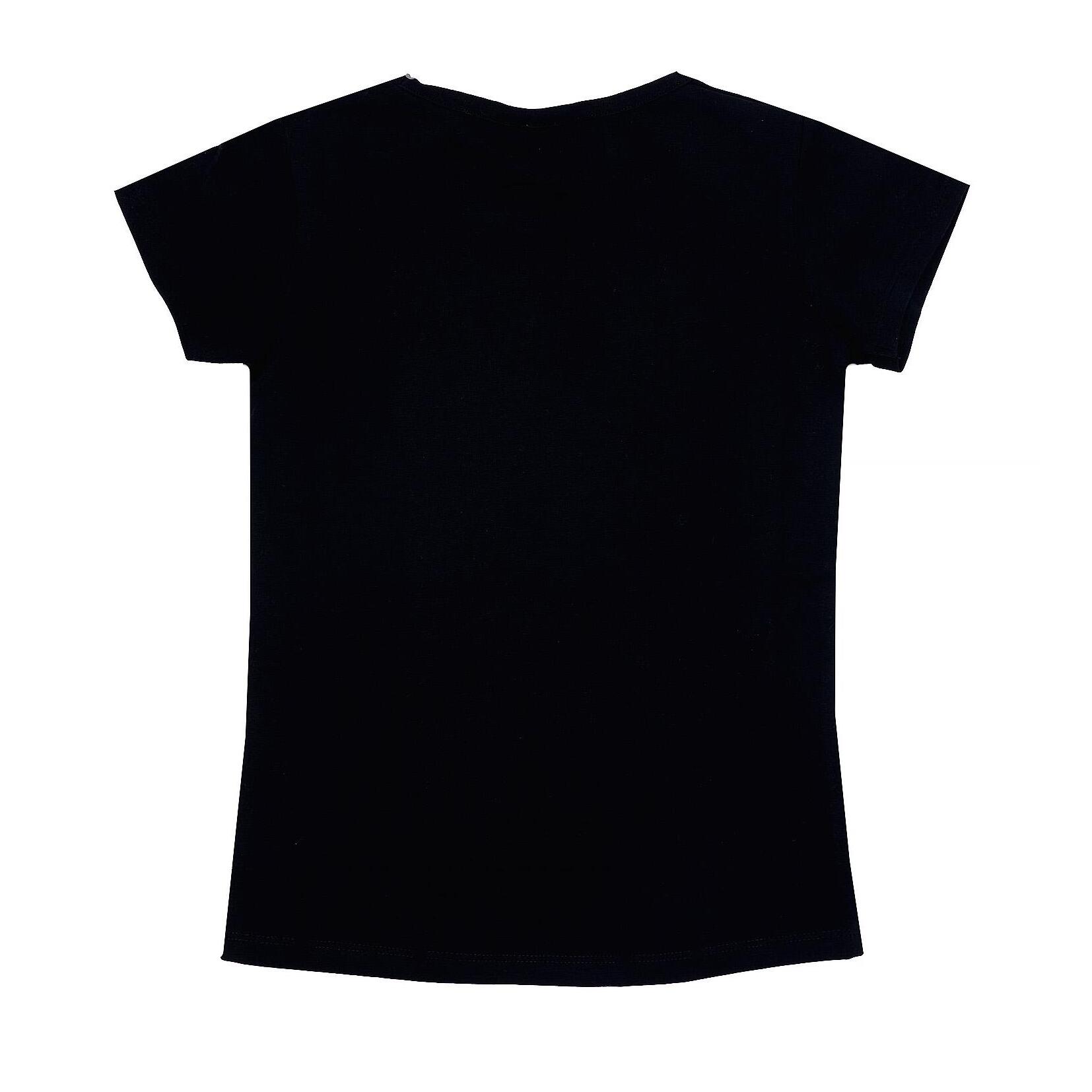 Camiseta de manga corta de niña con logo pequeño foil