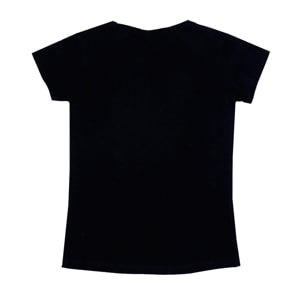 Camiseta de manga corta de niña con logo pequeño foil