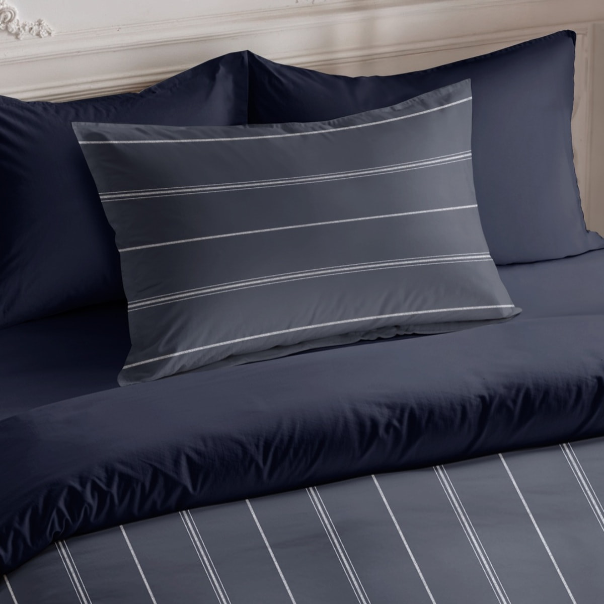 Funda de Almohada Chic Azul