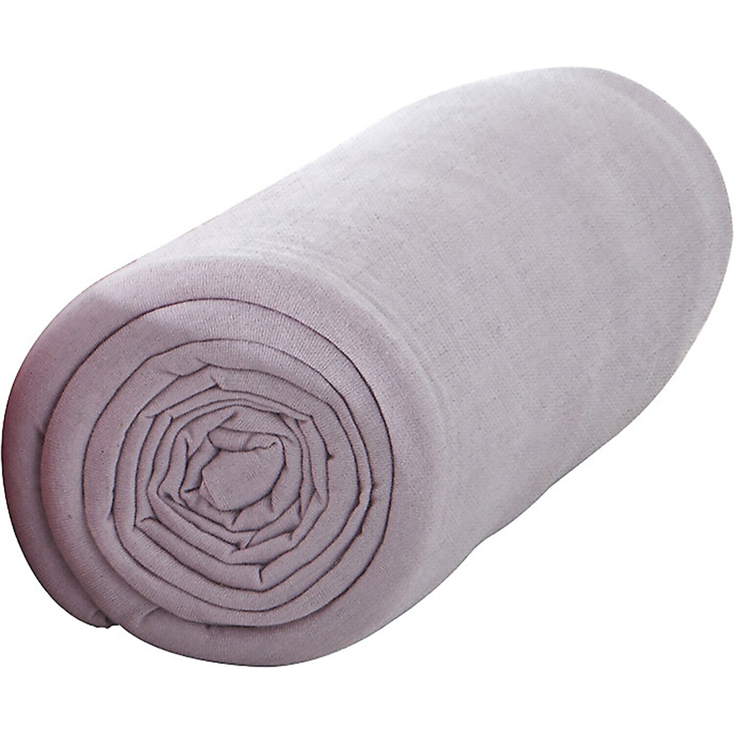 Drap housse percale - bonnet:25cm poudre de lilas