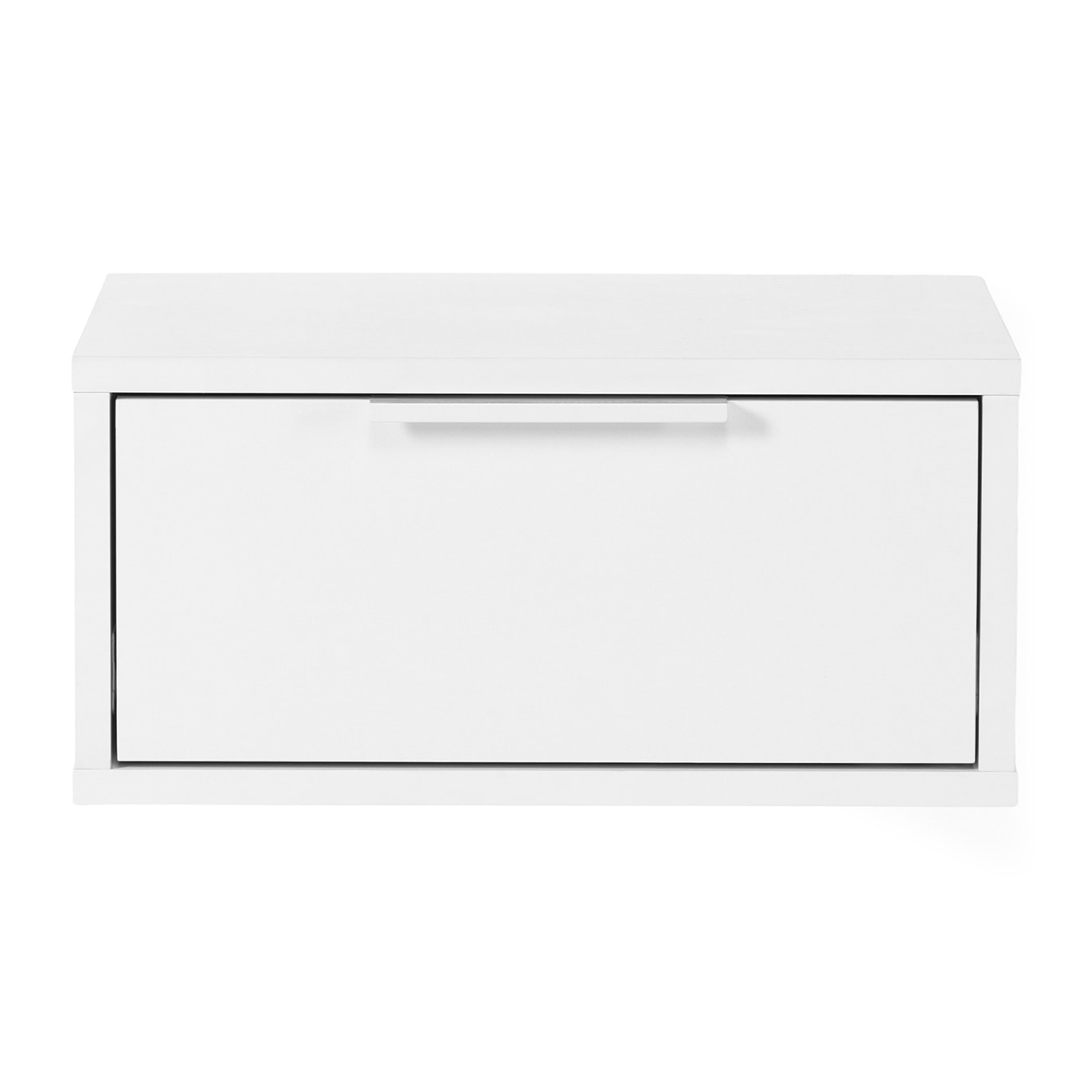 Juego 2 mesitas de noche flotante Auri 1 cajón color Blanco