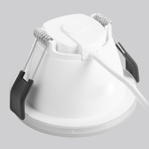 Forlight Mode - Foco LED Empotrable de Techo de 9 |1cm de Diámetro. Downlight Ojo de Buey LED 5.4W Blanco Cálido 3000K. Para Ag