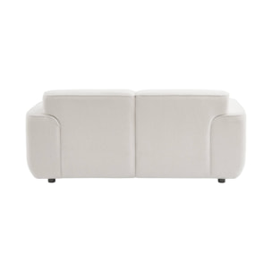 Canapé 2 places. tissu bouclette. 2 coussins déhoussables. Wallas  L 178 x P 97.5 x H 73cm