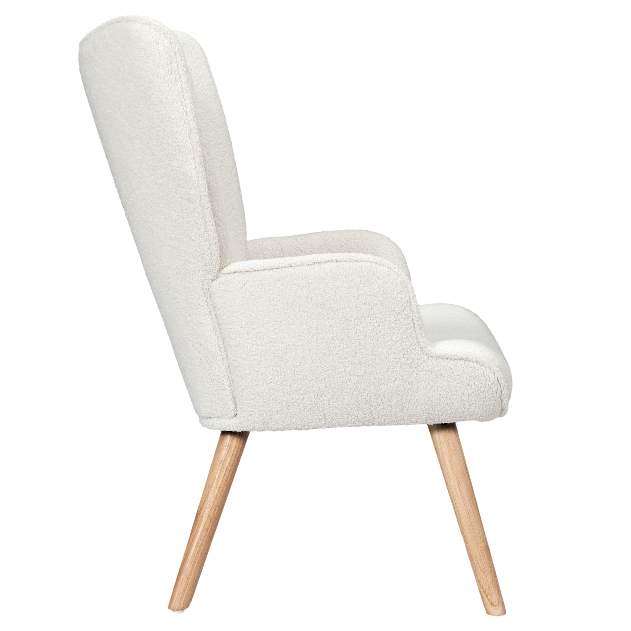 Fauteuil Bouclette Blanc