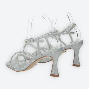 Sandali Donna Tata Italia Argentato