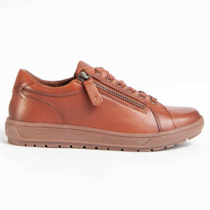 Zapato Oxford De Piel - Marron