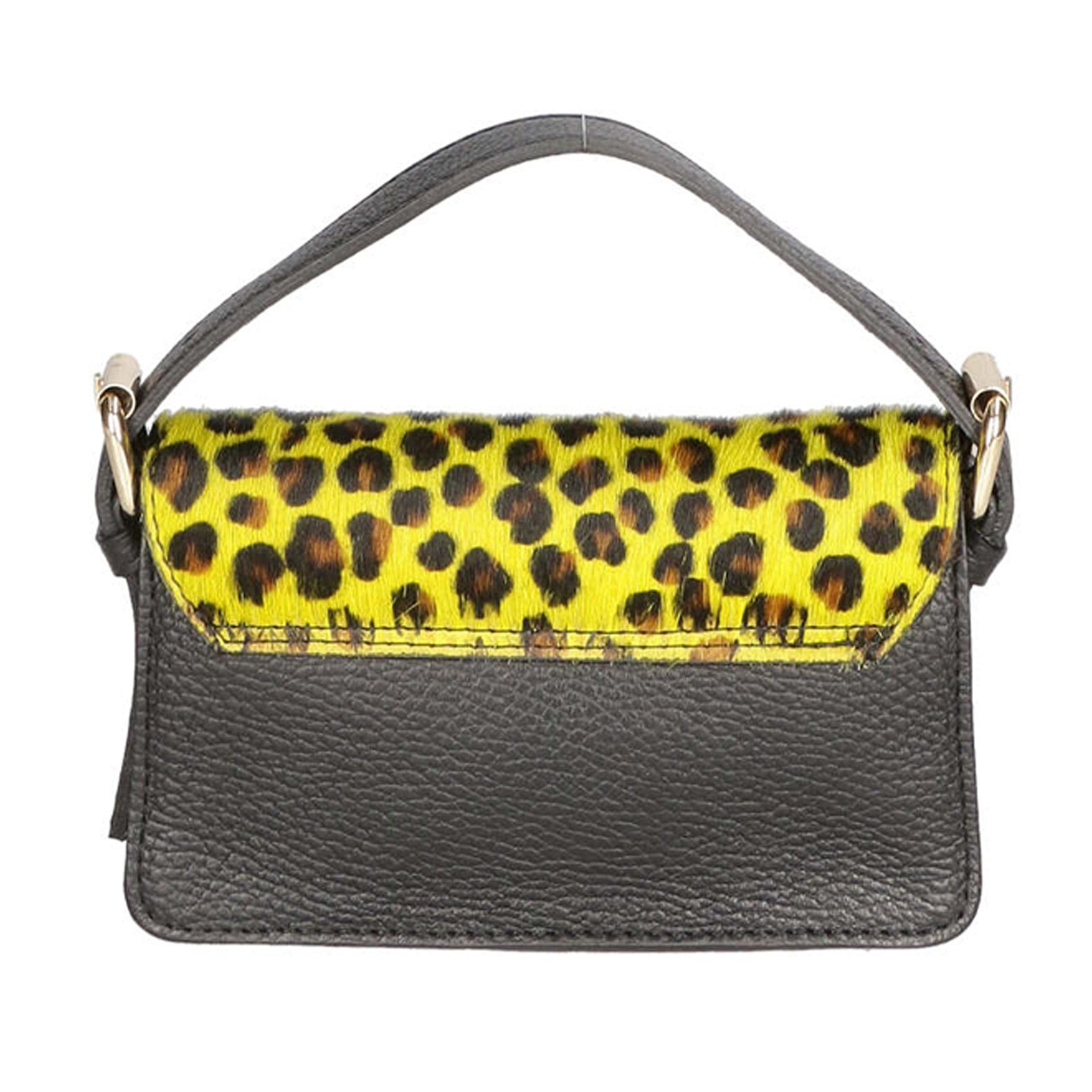 Borsa a mano da donna - Modello Aleide - Vera pelle - 18.0 x 11.0 x 6.5 cm