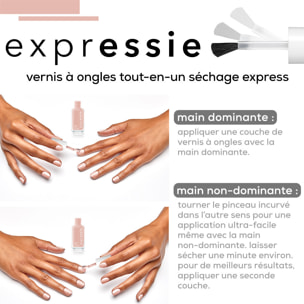 Essie Expressie Trousse 7 Vernis à Ongles Séchage Express crop top and roll (0) + second hand first love (10) + seize the minute