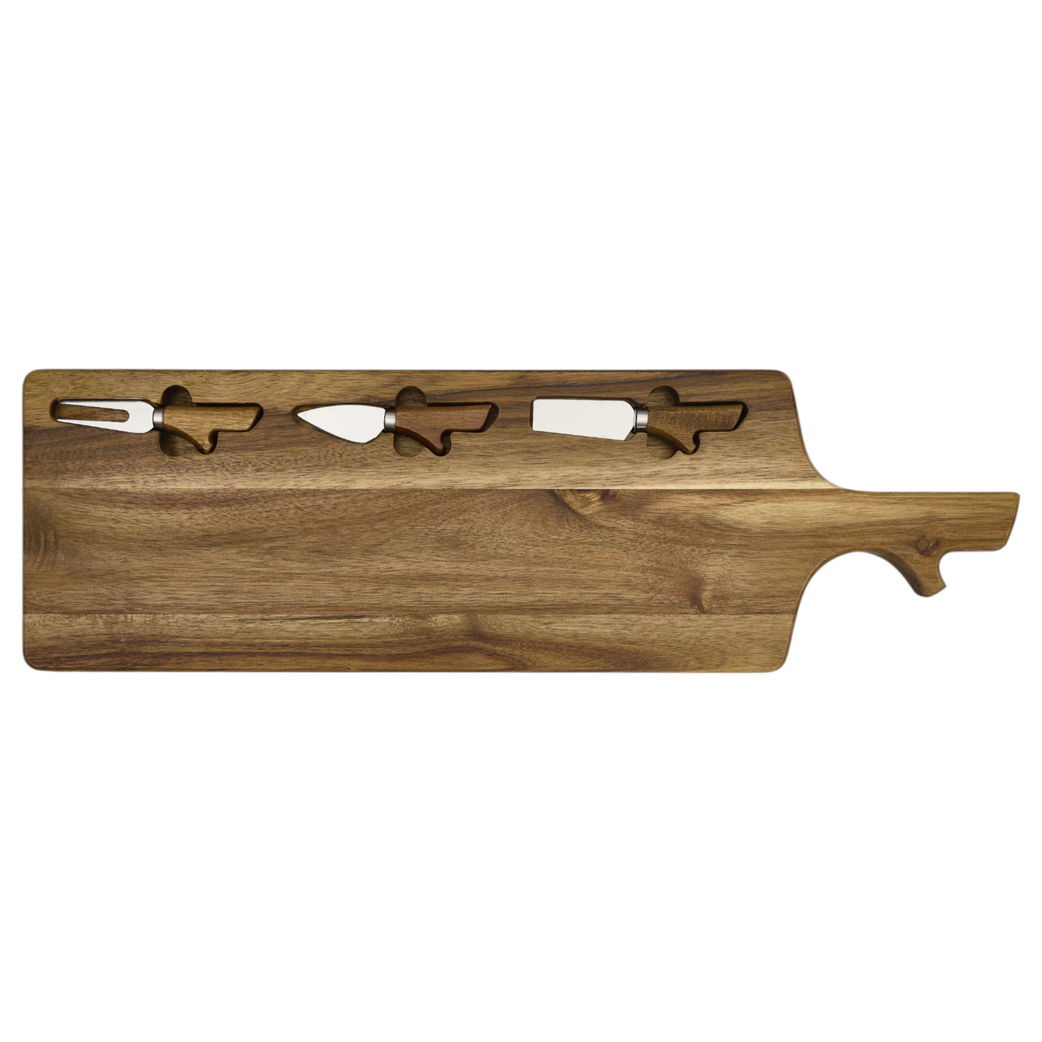 Planche A Fromage Acacia Avec 3 Couteaux