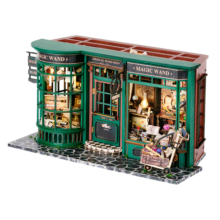 Una casa llena de Magia. Maqueta 3D realista con gran detalle y luces led.