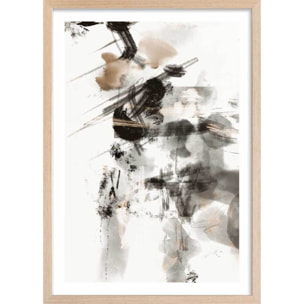 Affiche Chaos sauvage Affiche + cadre en bois - Chêne