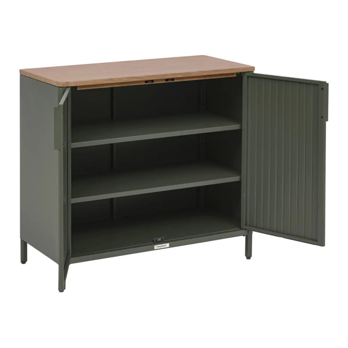 Buffet de jardin Ironia en acier galvanisé vert laurier