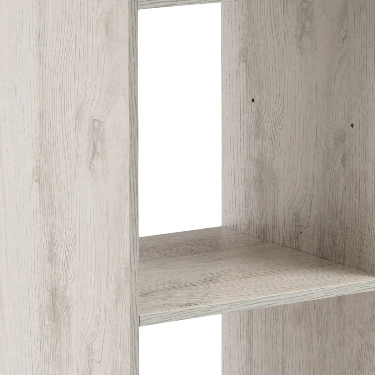 Étagère colonne 4 cases "Mix N' Modul" effet chêne gris