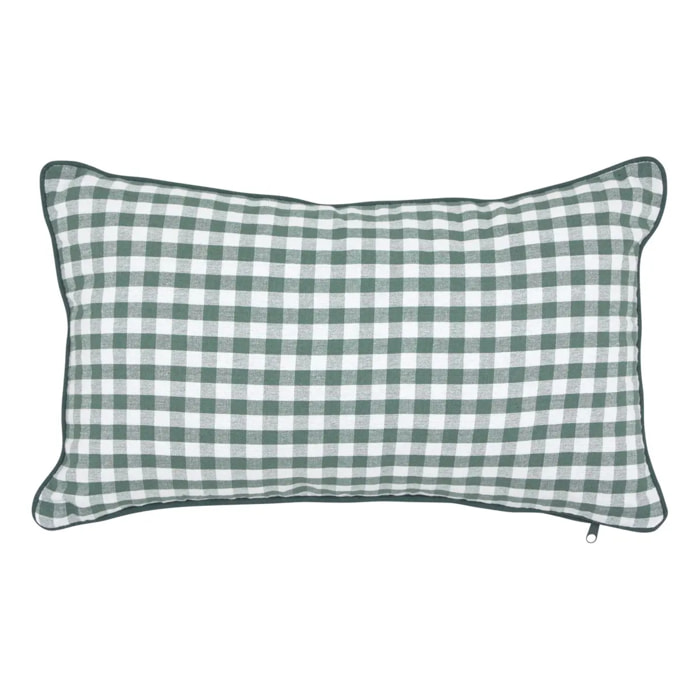 Coussin Groove 50x30cm vichy vert