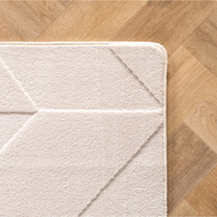 LENNY - Tapis de salon creme au design moderne