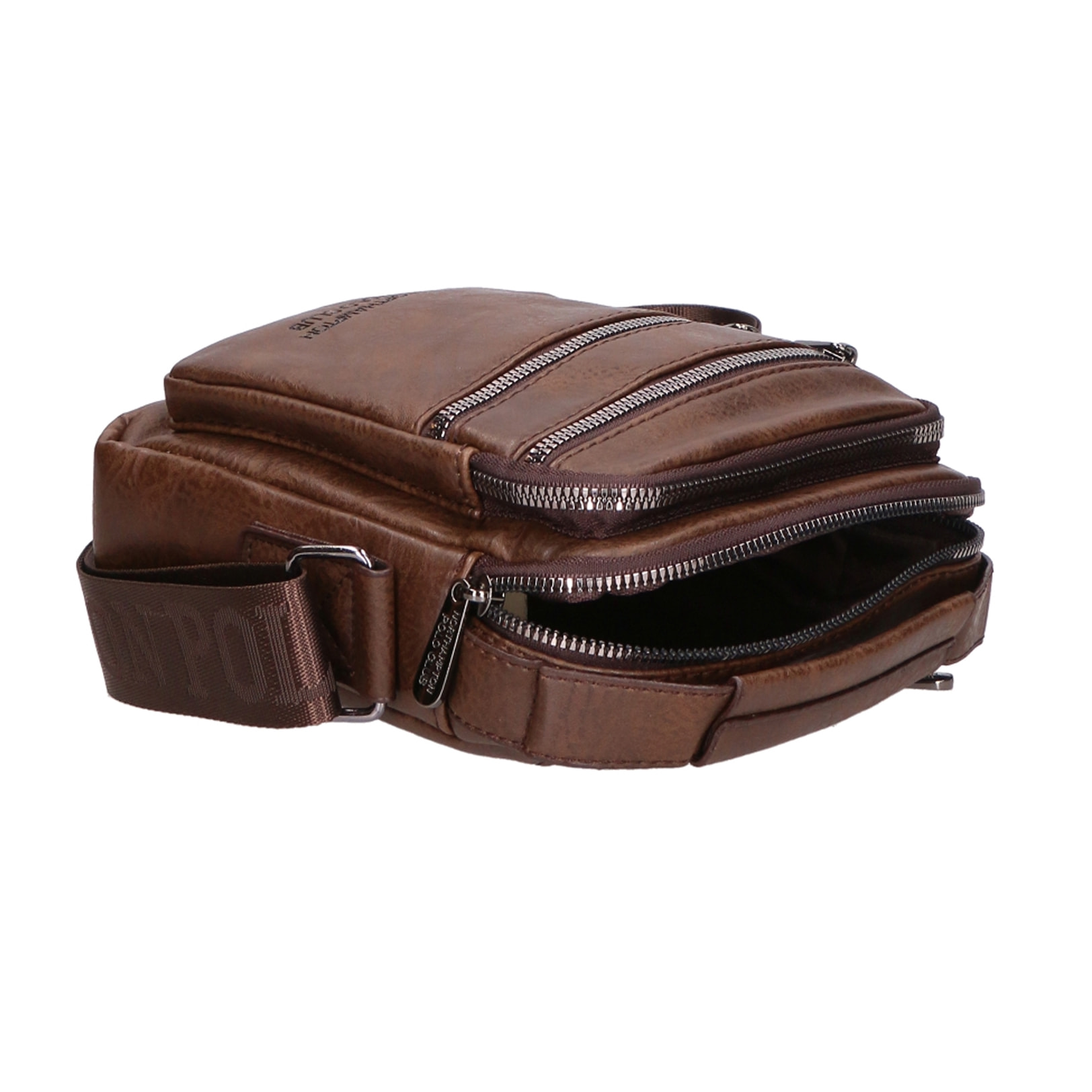 Borsa a tracolla da Uomo in Ecopelle Prodotto Vegano 18x20x5 cm