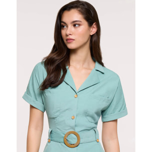 Vestido Corto Turquesa Claro - Ilice II