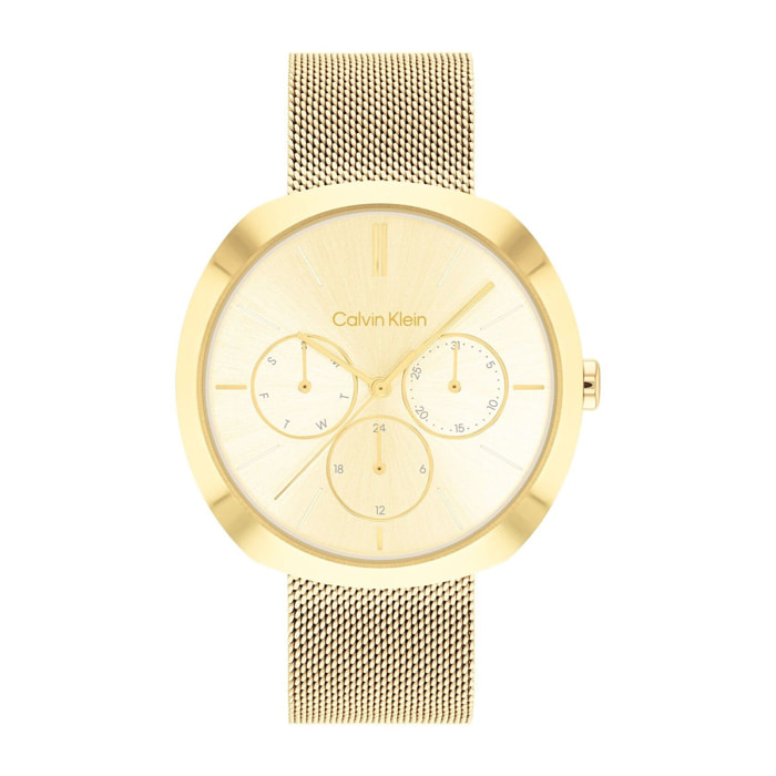 Reloj Calvin Klein 25200339 Mujer Analogico Cuarzo con Correa de Acero inoxidable